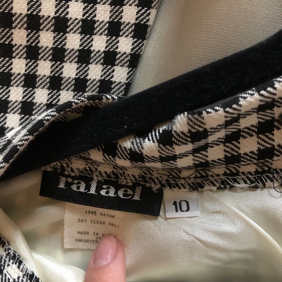 Vintage Rafael black and white checkered suit - Picture 3 of 6